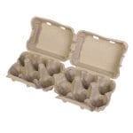 Cardboard boxes for 2x6 eggs, with lid, grey, 130 pcs. - Image 2