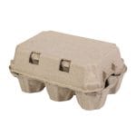 Cardboard boxes for 2x6 eggs, with lid, grey, 130 pcs. - Image 5