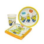 Šķīvji papīra MINIONS, Ø23cm, iepakojumā 8gab. - Image 3