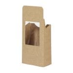 Container for 2 tortillas PAP/PET, 90x50x95/130mm, kraft - Image 2