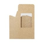 Container for 2 tortillas PAP/PET, 90x50x95/130mm, kraft - Image 4