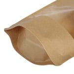 Popieriniai doypak maišeliai 160+90x270mm su langeliu, 750ml, su Zip-lock užtrauktuku, rudos sp., 100 vnt. - Image 4