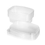 Indeliai PP su dangteliais SPINO, 350ml, 142x106x37mm, skaidrūs, 5 + 5vnt. - Image 2