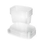 Indeliai PP su dangteliais SPINO, 500ml, 142x106x50mm, skaidrūs, 5 + 5vnt. - Image 2