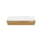 Containers for sushi, PE/PAP/PE, 187×130×24.5 mm, 50 pcs., kraft - Image 2