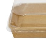 Containers for sushi, PE/PAP/PE, 187×130×24.5 mm, 50 pcs., kraft - Image 4