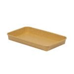 Suši padėklai PE/PAP/PE, 224×141×24,5 mm, 50 vnt., kraft