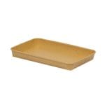 Containers for sushi, PE/PAP/PE, 242×156×24.5 mm, 50 pcs., kraft