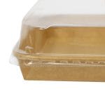 Containers for sushi, PE/PAP/PE, 261×186×24.5 mm, kraft - Image 4