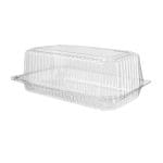 Indeliai konditerijos gaminiams, PET, 210x110x20/55 mm, su atlenkiamu dangteliu, skaidrūs, 500 vnt. - Image 2