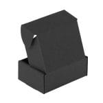 Gofrētā kartona kaste ar atlokāmu vāku, 90x65x35mm, melna, iepakojumā 25gab. - Image 3