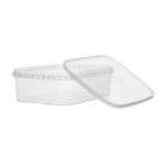 Containers with lids PP - 750 ml, 185x120x54 mm, transparent