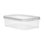 Containers with lids PP - 750 ml, 185x120x54 mm, transparent - Image 2