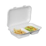 BIOBOX cukranendrių pl. indeliai, dviejų dalių, 260x155x65 mm, su dangteliu, baltos sp., 50 vnt. - Image 3