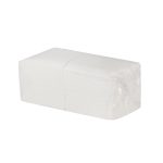 Paper napkins, 1-ply, 24×24 cm, 1/4 fold, white, 400 pcs. - Image 3