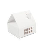 Dovanų dėžutė baltos sp.is namelis 125x125x55(+70mm)mm - Image 2