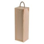 Wooden box for one bottle of wine, 36x11x10.5 cm, white - Image 6