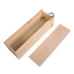 Wooden box for one bottle of wine, 36x11x10.5 cm, white - Image 5