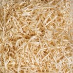 Wood shavings for decorating boxes, 100 g, white