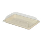 Dangteliai suši padėklams, PET, 215×135×30 mm, 50 vnt., skaidrūs - Image 3