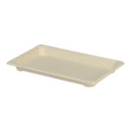Disposable sushi containers, made of sugar cane, 215×135×20 mm, 50 pcs., beige - Image 3