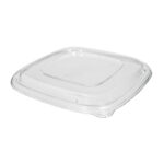 Lids for containers, PET, 215×215×22 mm, 50 pcs., transparent