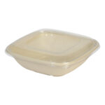Lids for containers, PET, 215×215×22 mm, 50 pcs., transparent - Image 3