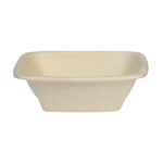 Sugar cane containers, 750 ml, 180×180×54 mm, 50 pcs., beige - Image 2