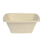 Sugar cane containers, 950 ml, 180×180×70 mm, 50 pcs., beige - Image 2