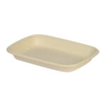 Sugar cane sushi containers, 500 ml, 223×160×28 mm, 50 pcs., beige