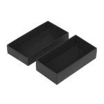 Kartona kaste 100x50x25mm spec,200gsm,25gb.,melna,ar atsevišķu vāku — изображение 3