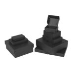 Kartona kaste 100x50x25mm spec,200gsm,25gb.,melna,ar atsevišķu vāku — изображение 6