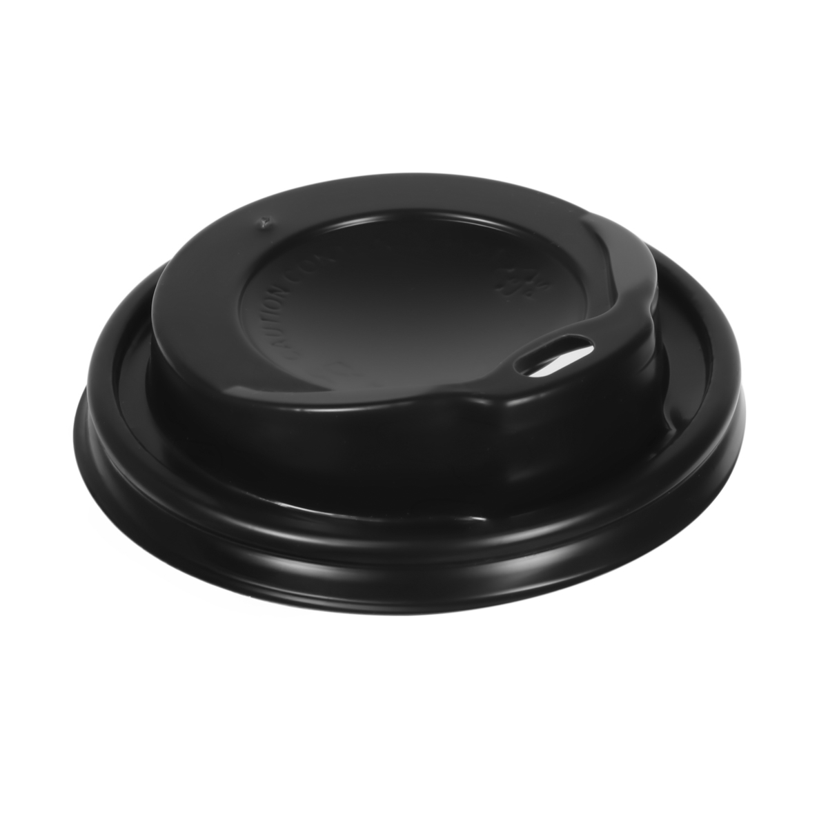 11108BL.JPG PS paper cup lids, Ø80 mm, black, 100 pcs. - Image 1