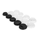 PS paper cup lids, Ø80 mm, black, 100 pcs. - Image 3