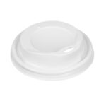 PS paper cup lids, Ø80 mm, white, 100 pcs.