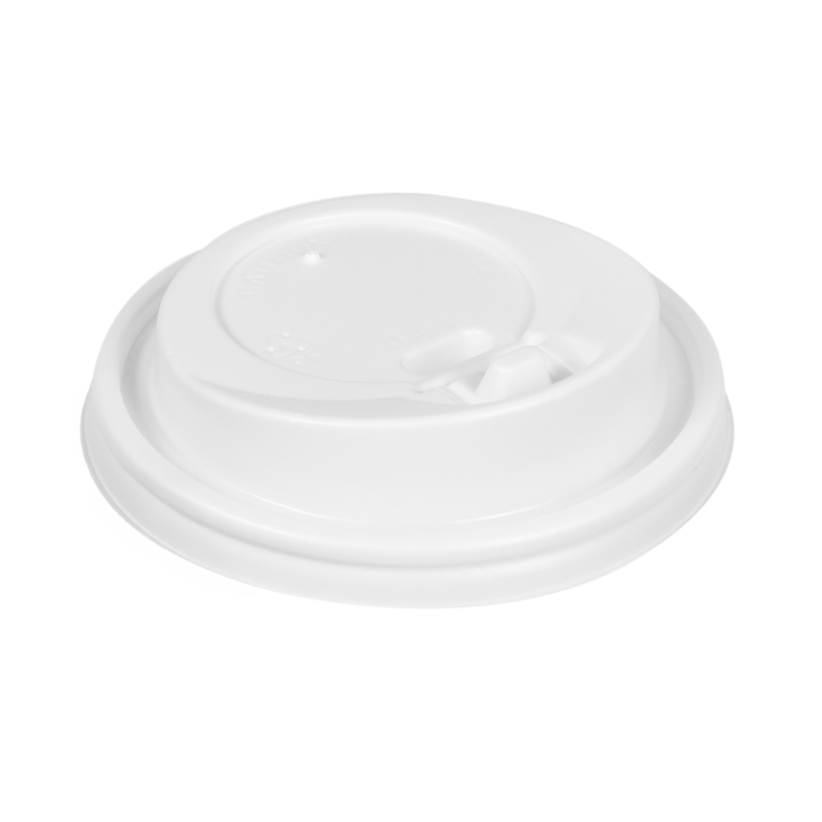 11908DLWM.JPG Lids for PS paper cups, Ø80 mm, white, closable, 100 pcs. - Image 1