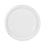 PET cup lids, Ø92 mm, tall with flat surface, transparent, 50 pcs. - Image 2