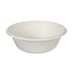 Sugar cane plates, 500 ml, white, 50 pcs.