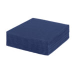 Paper napkins 24x24cm, 1/4, 1 layer, blue, 400 pcs.