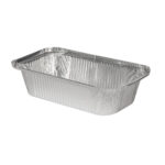 Containers ALU, L-rim, 670ml 199x119x45mm, 100pcs
