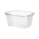 PP containers, 250 ml, 108x81x50 mm, transparent, 100 pcs.