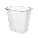 PP containers, 500 ml, 108 x 81 x 102 mm, transparent, 100 pcs