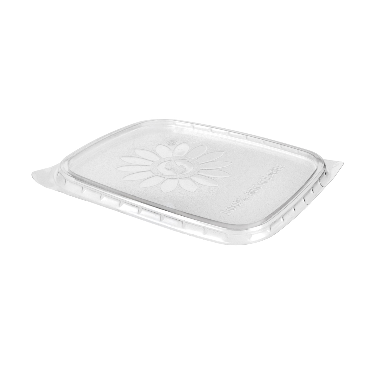 21300.JPG PP lids for containers 108x81x33mm, transparent, 100 pcs. - Image 1