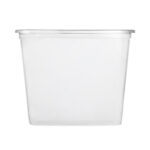 PP containers 1000 ml, 139x102x128 mm, transparent, 500 pcs. - Image 2