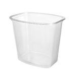 PP containers, 1000 ml, 142 x 106 x 113 mm, transparent, 504 pcs.