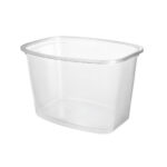 PP containers 750 ml, 142 x 106 x 80 mm, transparent, 504 pcs.