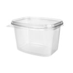 PP containers 750 ml, 142 x 106 x 80 mm, transparent, 504 pcs. - Image 3