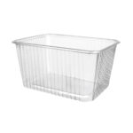 PP containers, 1500 ml, 180 x 133 x 94 mm, transparent, 50 pcs.