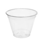 PET dessert containers, 280 ml, Ø95 mm, transparent, 50 pcs.