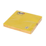 Napkins 3ply, 33x33cm, 20pcs, yellow - Image 2